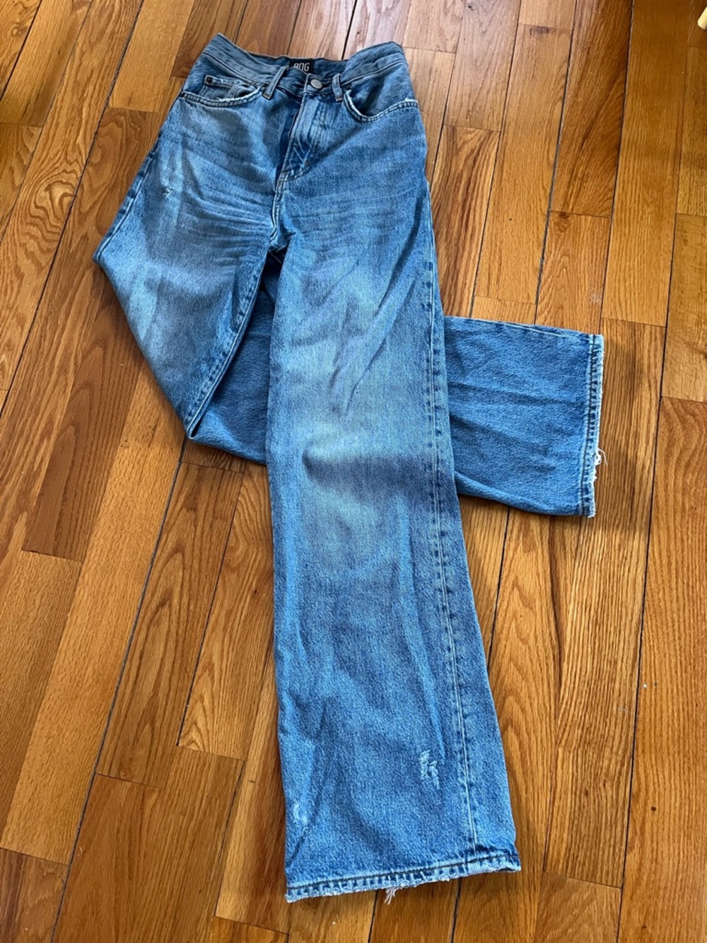 BDG Wide Leg Jeans in Classic Blue Denim